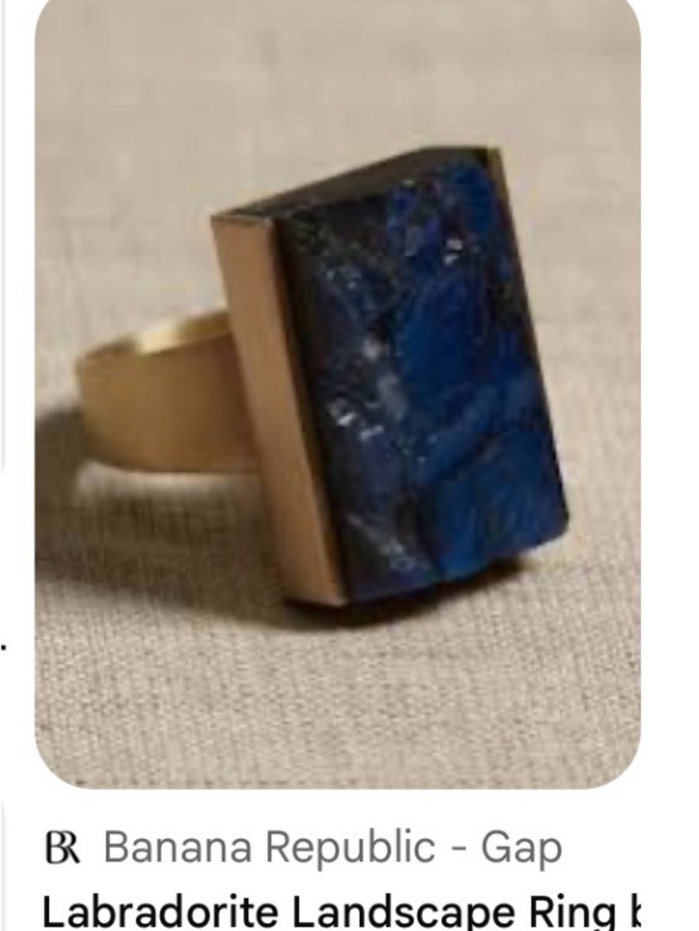 Banana Republic LABRADORITE LANDSCAPE RING BY AUREUS + ARGENT